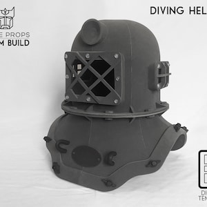 Diving helmet foam pattern