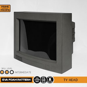 TV Head helmet foam pattern