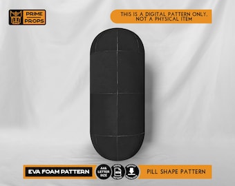 Pill shaped pattern for EVA foam