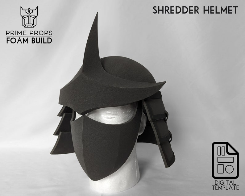 Shredder Helmet Foam Patterns Etsy UK