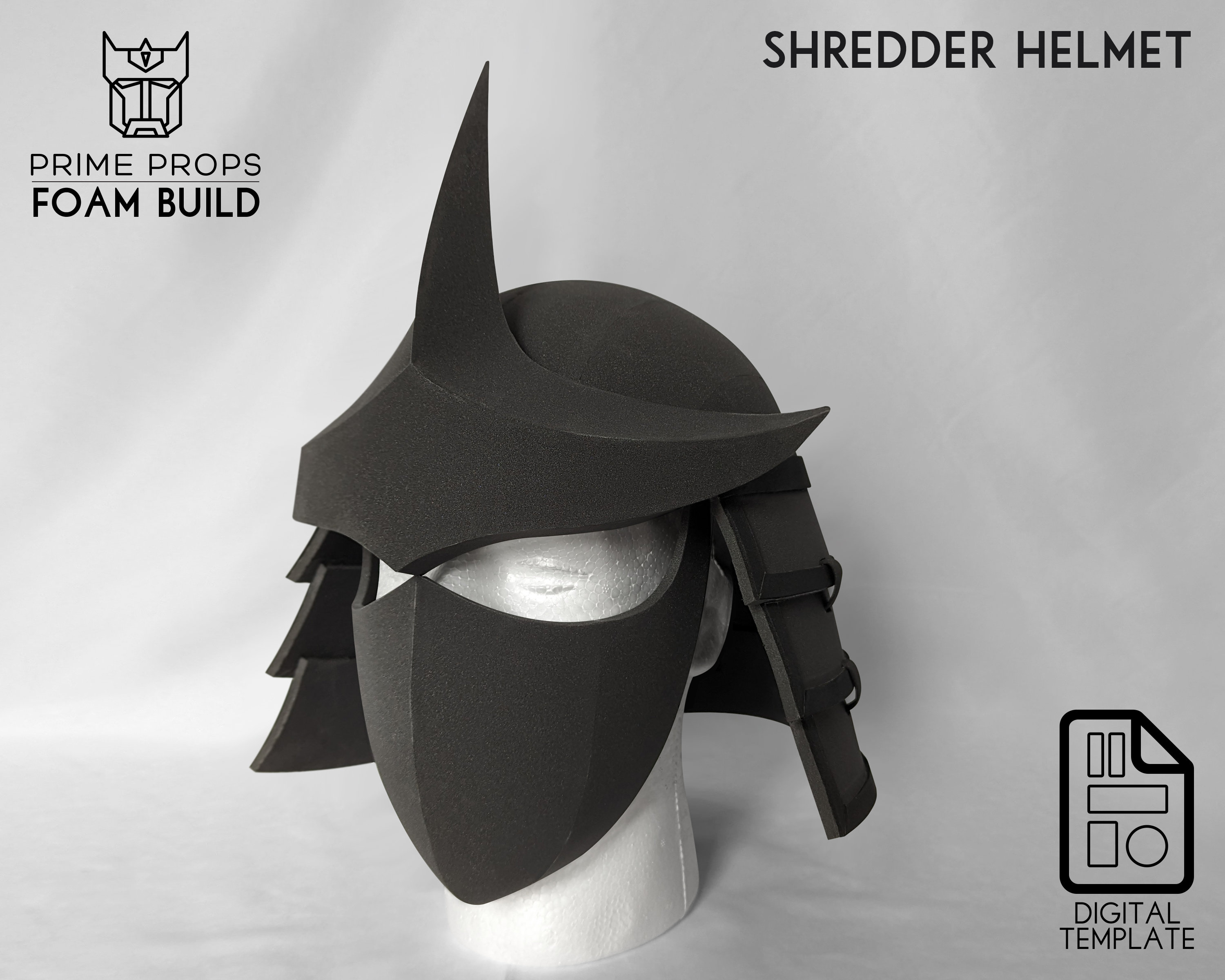 Shredder Helmet Foam Patterns - Etsy UK