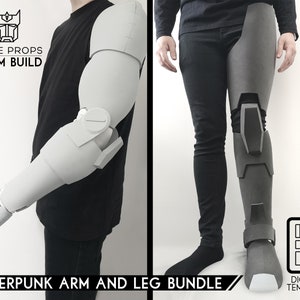 Cyberpunk arm and leg foam pattern bundle