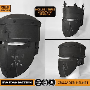 Crusader helmet pattern for EVA foam