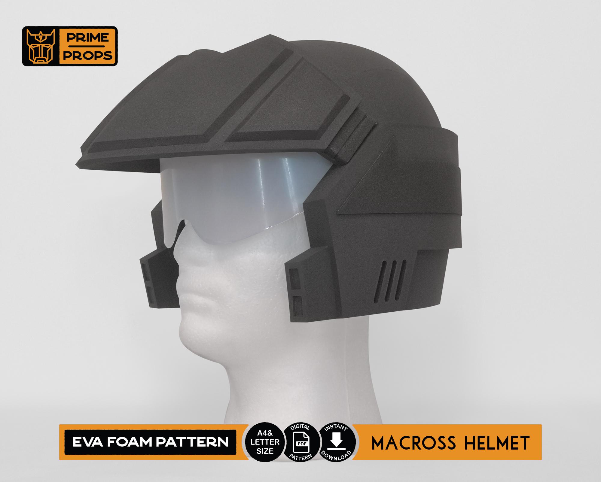 マクロス　コスプレ　ヘルメット マクロスヘルメットのフォームパターン - Etsy 日本