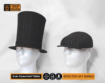 Detective duo hat patterns for EVA foam