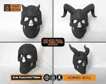 Horned Skull foam pattern