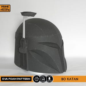 Mandalorian Bo Katan Kyrze helmet foam pattern