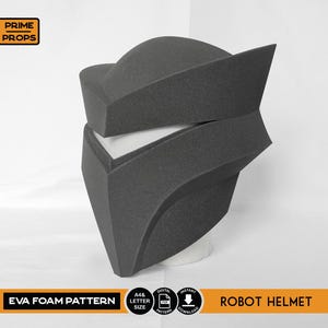 Robot helmet foam pattern