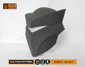 Robot helmet foam pattern