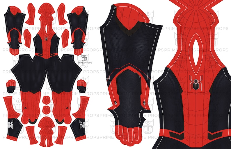 Far From Home Spiderman Costume Pattern Etsy