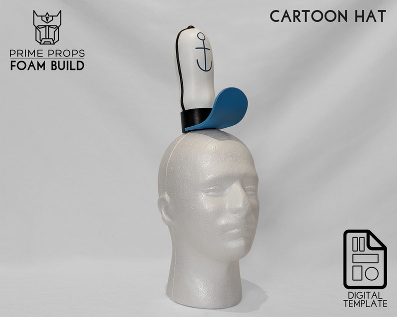 Cartoon hat foam pattern image 3