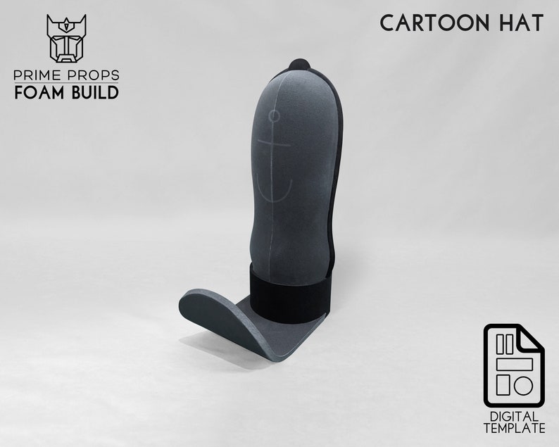 Cartoon hat foam pattern image 1