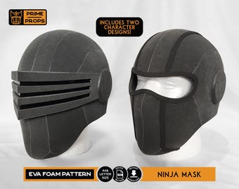Ninja mask patterns for EVA foam