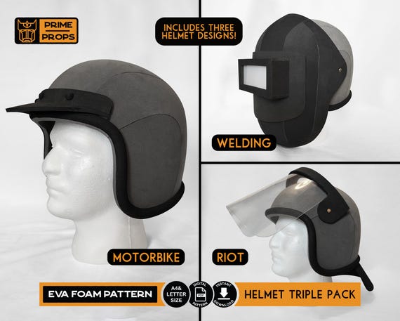 bike helmet foam pattern Helmet Triple Pack Patterns for EVA Foam