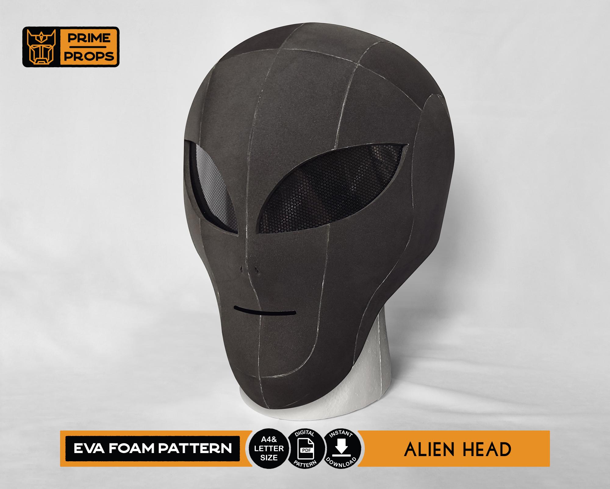 Alien Head Pattern for EVA Foam - Etsy