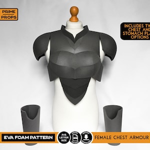 Masked Hero Female chest armour foam patterns