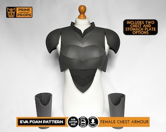 Masked Hero Female chest armour foam patterns