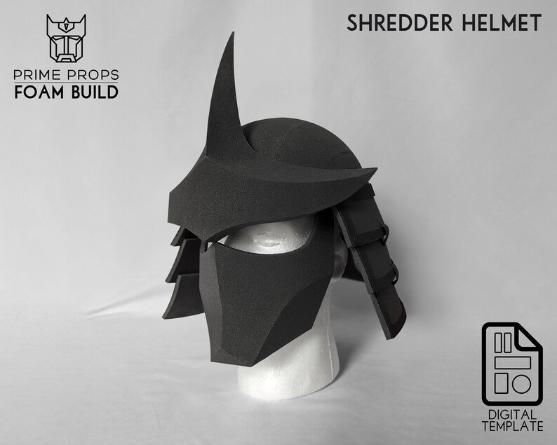 Shredder Helmet Foam Patterns Etsy UK