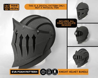 Conjunto de moldes de espuma para capacete de cavaleiro