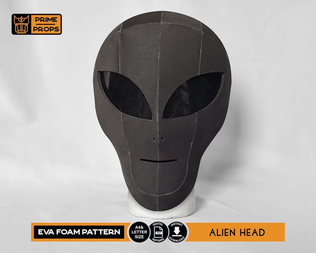 Alien Head Pattern for EVA Foam - Etsy
