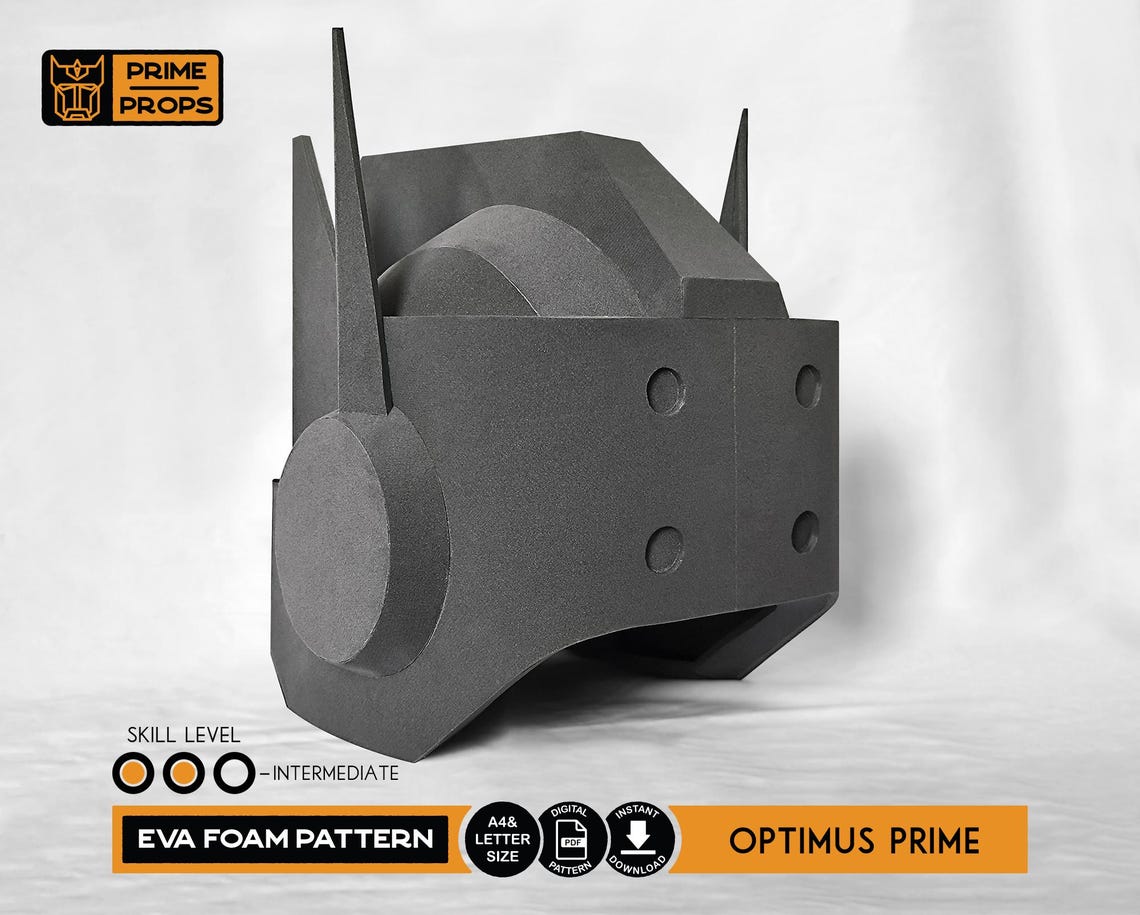 Optimus Prime Helmet Pattern for EVA Foam - Etsy