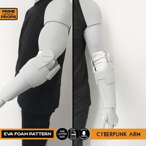 Cyberpunk arm foam pattern