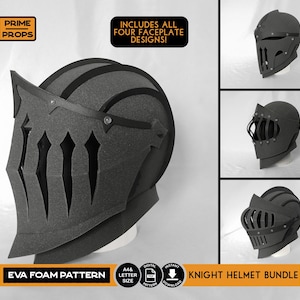 Knight helmet foam pattern bundle