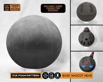 Basic mascot head foam pattern