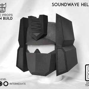Soundwave helmet foam pattern