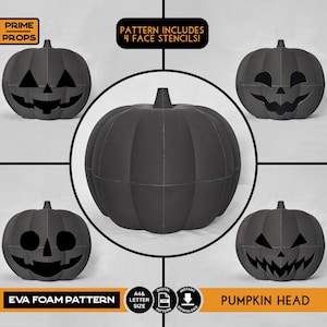 Foam Pumpkin Head Prop Etsy