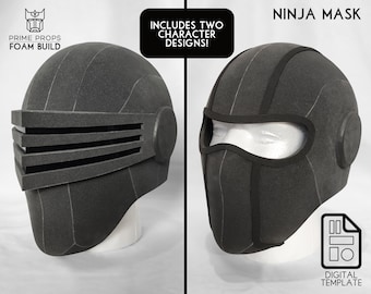 Ninja mask patterns for EVA foam