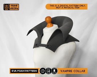 Vampire collar pattern for EVA foam