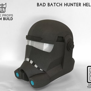 The Bad Batch Hunter helmet foam pattern