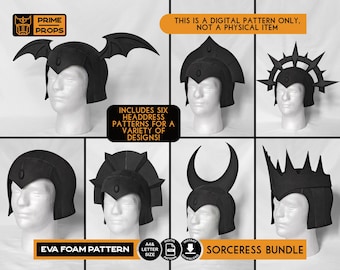 Headdress bundle patterns for EVA foam