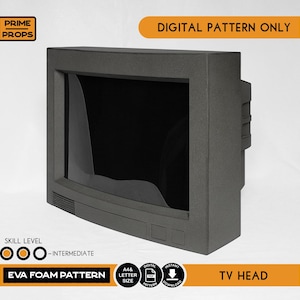 TV Head helmet foam pattern