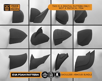 Masked Hero shoulder foam pattern bundle