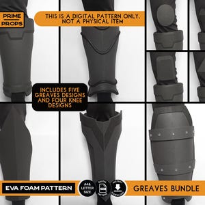 Masked Hero greave foam pattern bundle
