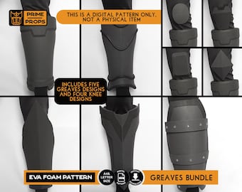 Masked Hero greave foam pattern bundle