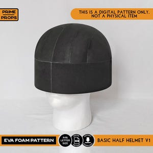 Basic Half helmet V1 pattern for EVA foam