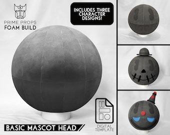 Basic mascot head foam pattern