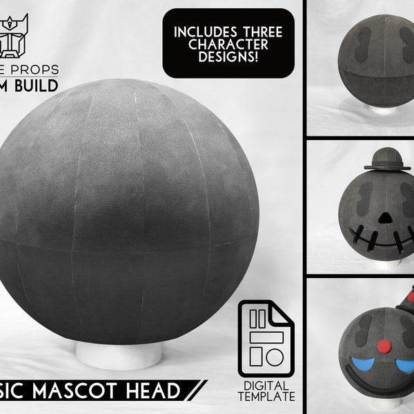 Basic mascot head foam pattern