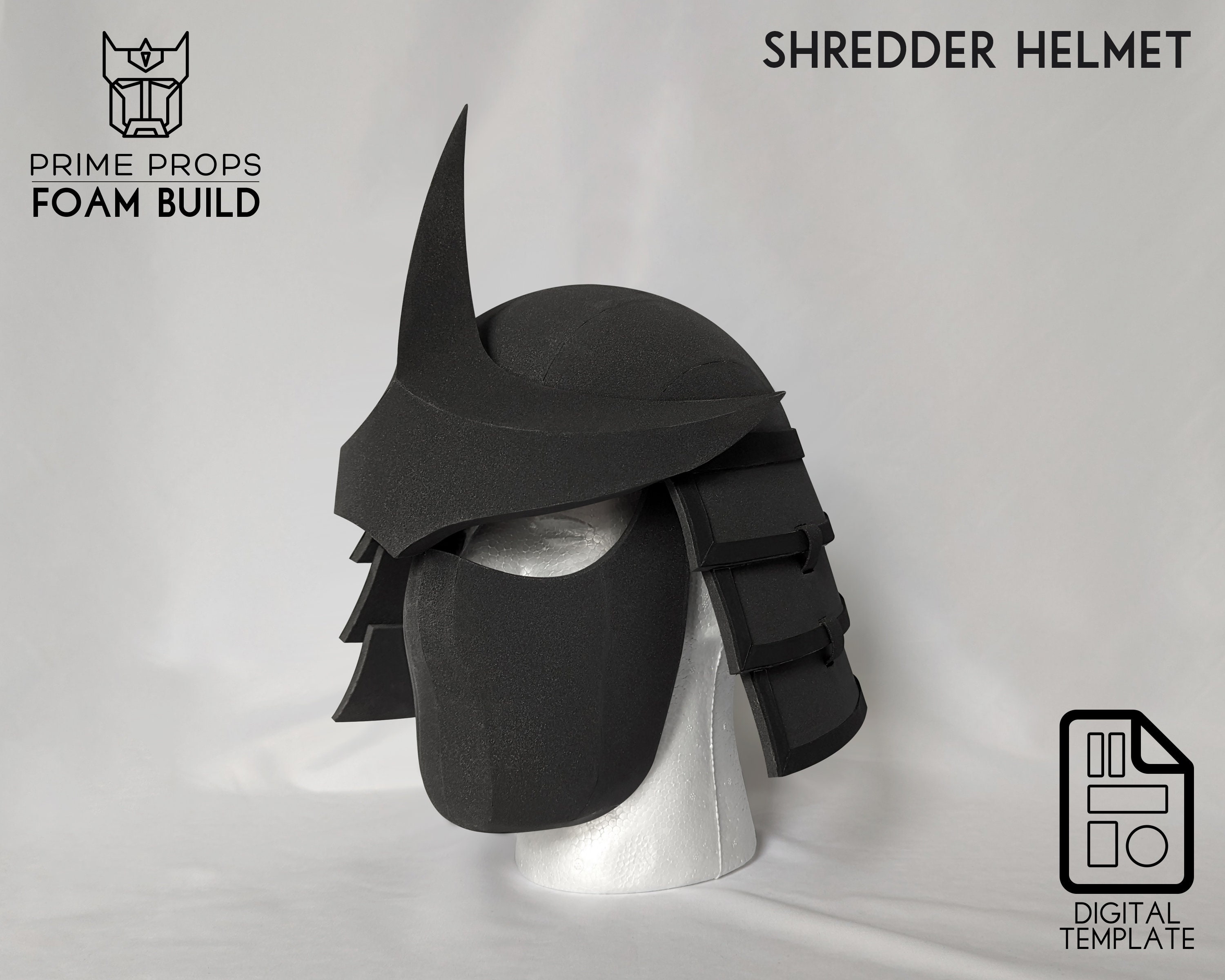 Shredder Helmet Foam Patterns - Etsy UK