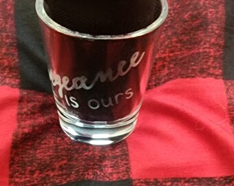 Vengeance is Ours shot glass