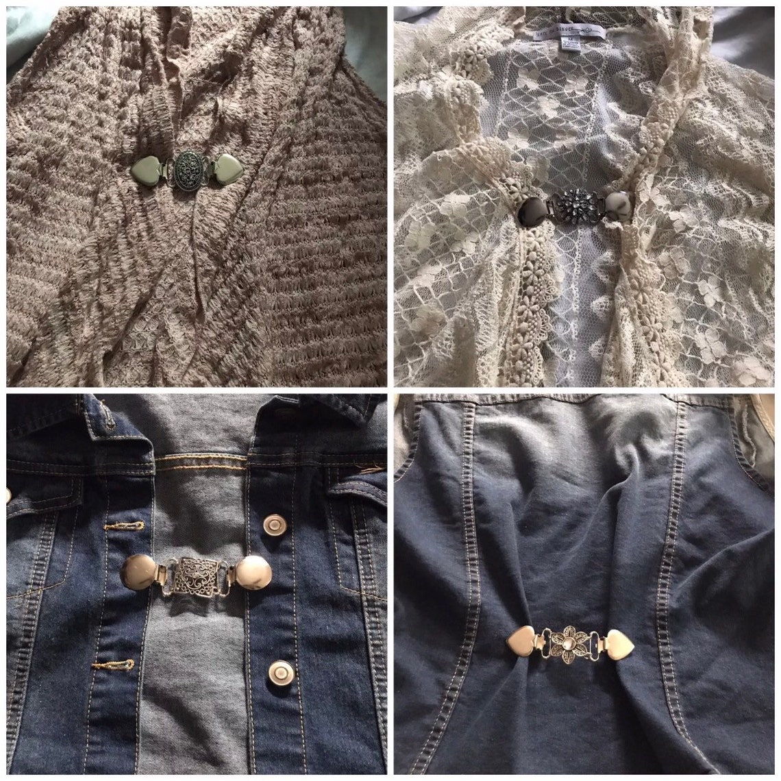 Cinch Clips Sweater Guard Cardigan Clip Bolaro Clasp Etsy