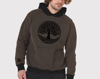 Mens Tree of Life Hoodie: Psychedelic Festival Clothing