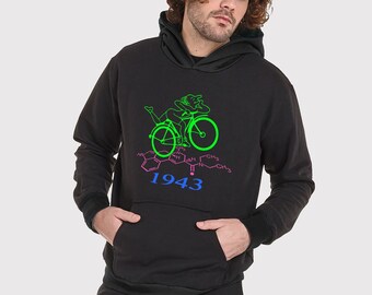 Men's Hofmann Space Hoodie: Neon Psychedelic Festival Wear