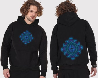 Hoodie Fractal HAT-P-15-psychedelic clothing-Psytrance Clothing-Psy clothing-Alternative Clothing