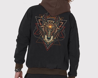 Achak Jacket/PsyTrance T-shirt/Trippy Tee/Festival Tshirt/Alternative Clothing