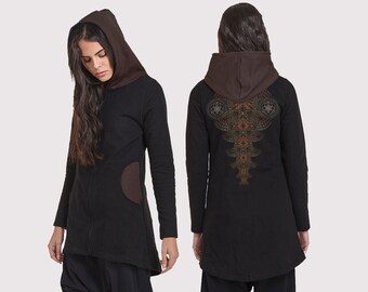 Psy Trance Baumwolle Jacke: Festival Alternative Kleidung