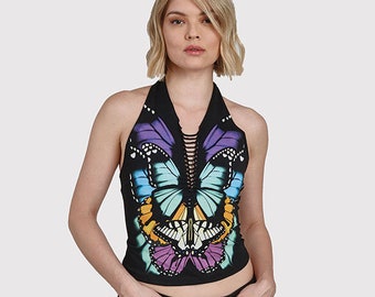 Free size Butterfly Top/BohoTop/Pixieshirt/BohemianTop/SexyGoa/Gypsytop/psyclothing/festivalfashion/alternativefashion